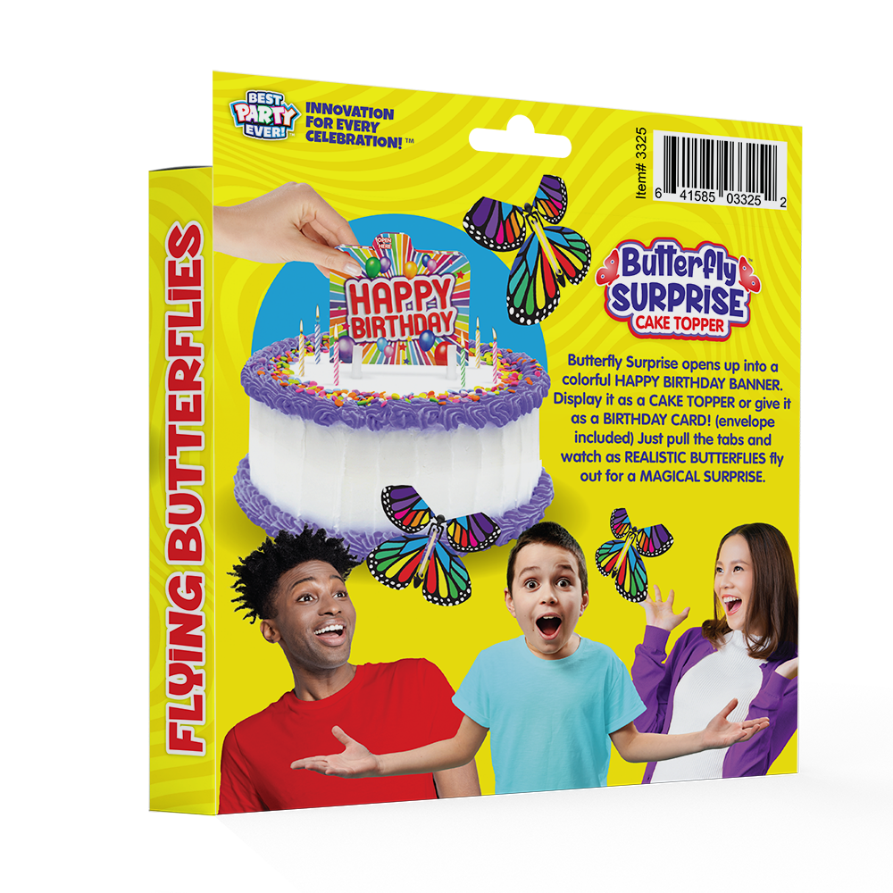 Butterfly Surprise Cake Topper