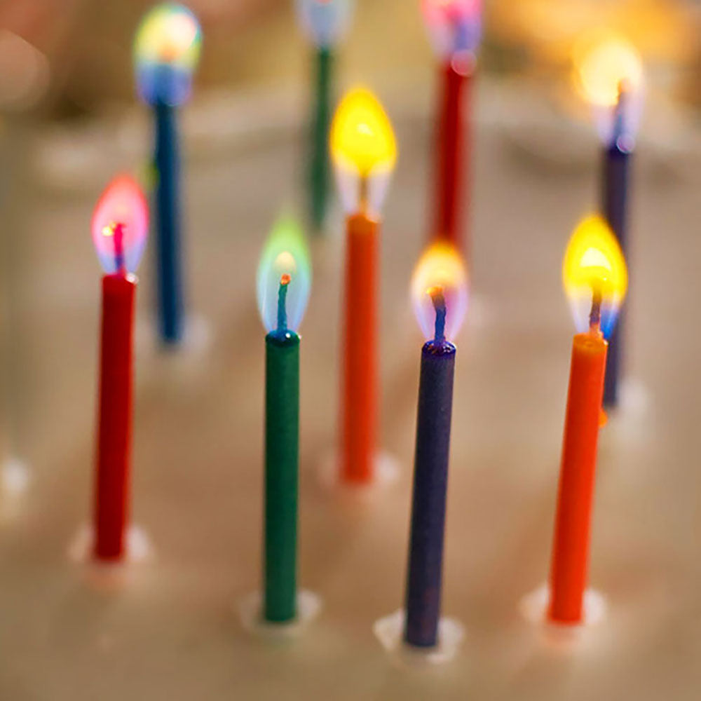Colorful Flames Birthday Candles