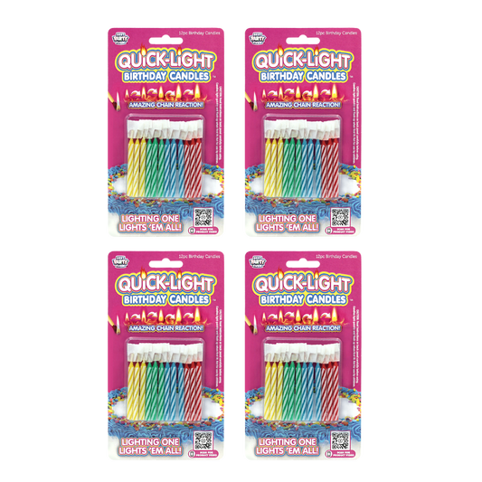 Primary Quick-Light Birthday Candles 4-Pack