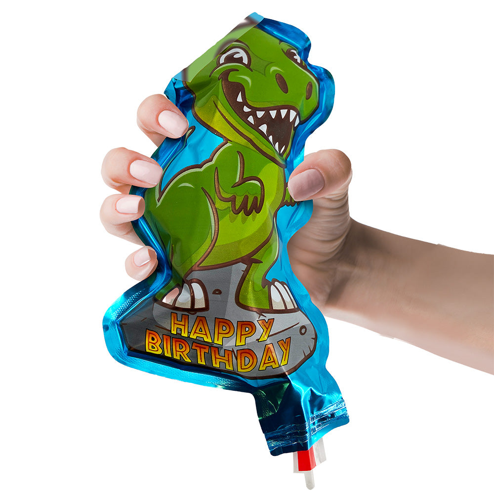Squeeze Poppers Birthday Dinosaur Confetti Cannon