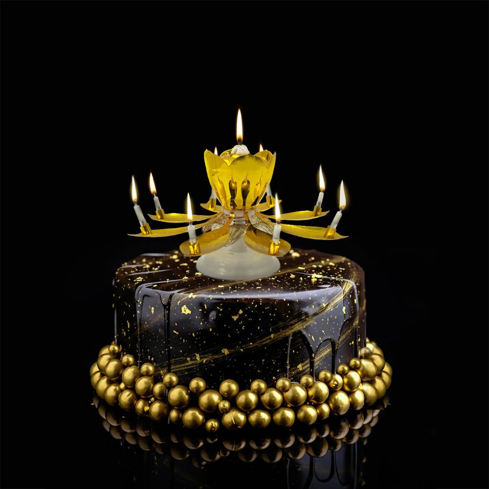 Golden Sparkleez Birthday Candle Bundle