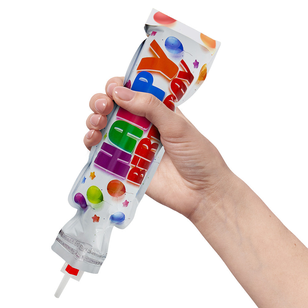Squeeze Poppers Happy Birthday Confetti Cannon