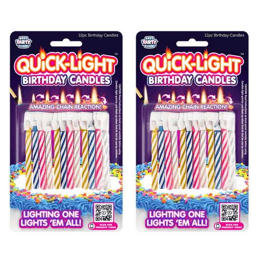 Pastel Quick-Light Birthday Candles 2-Pack