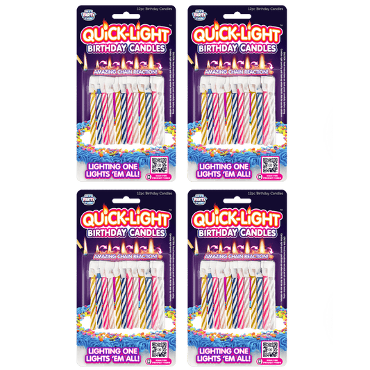 Pastel Quick-Light Birthday Candles 4-Pack