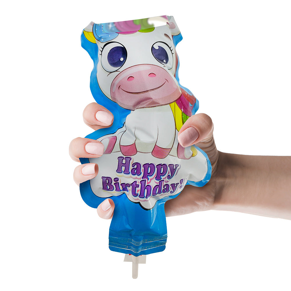 Squeeze Poppers Unicorn Happy Birthday Confetti Cannon