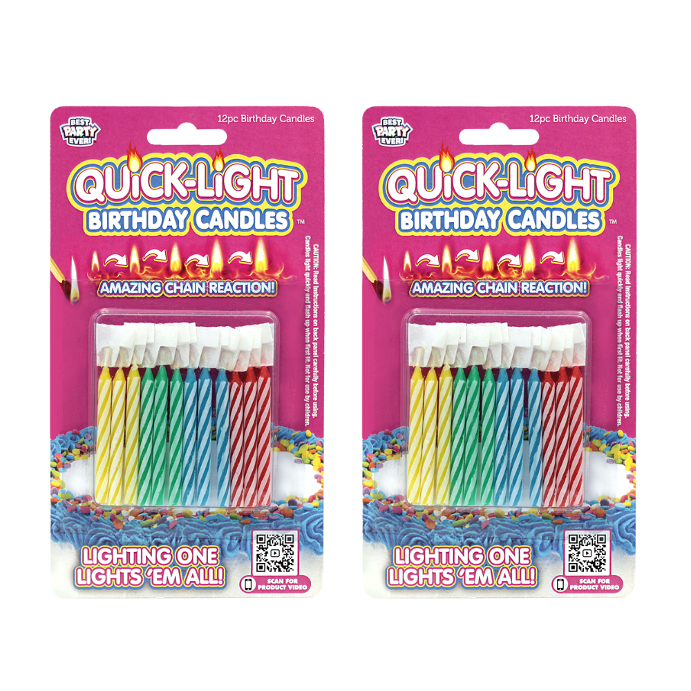 Primary Quick-Light Birthday Candles 2-Pack
