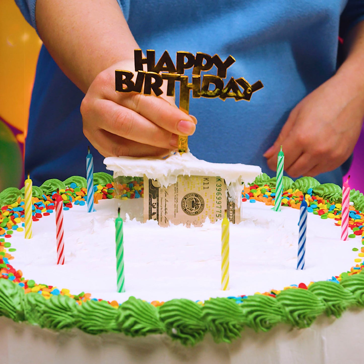 Cash Stash Cake Surprise