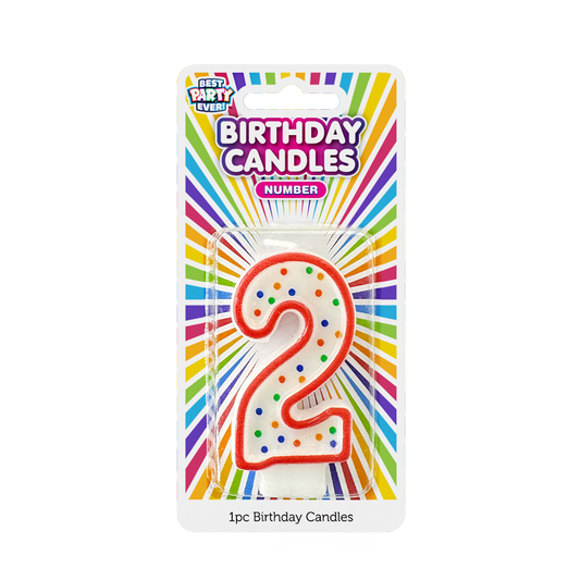 Number 2 Birthday Candle