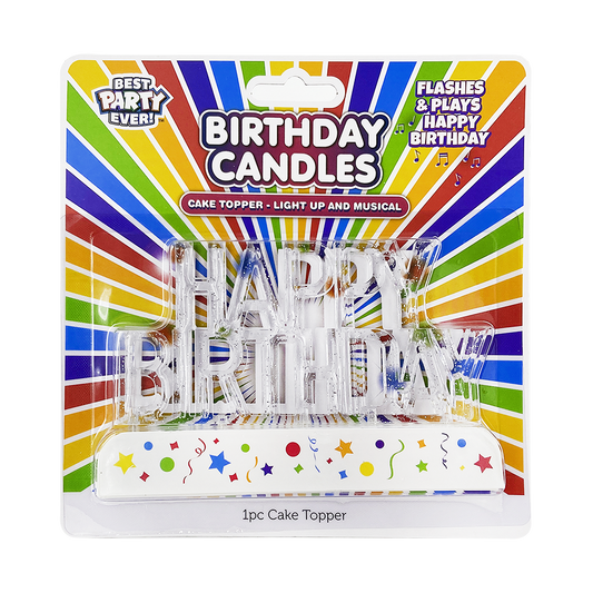 Light-Up Happy Birthday Cake Topper