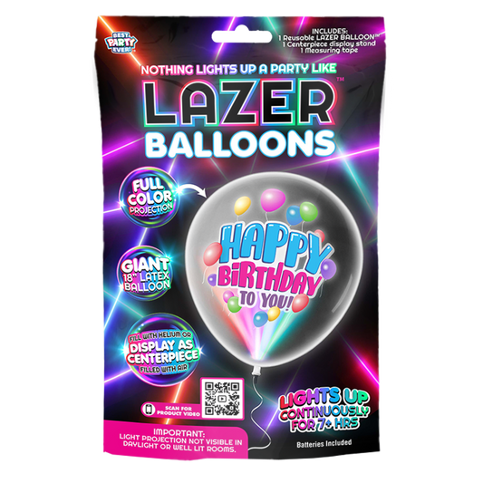 Lazer Balloons Happy Birthday Balloons