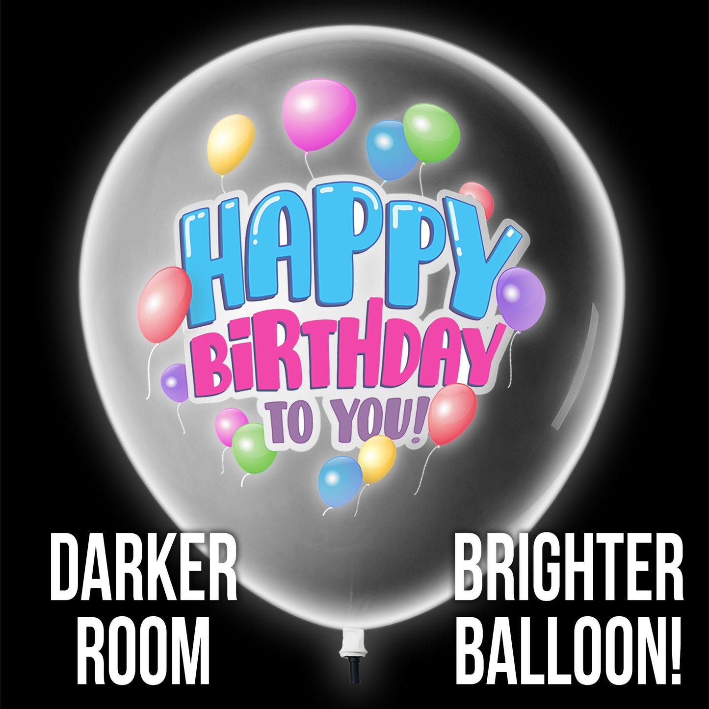 Lazer Balloons Happy Birthday Balloons