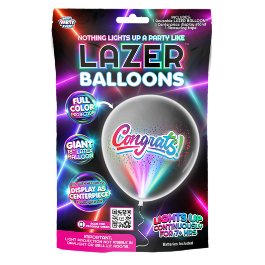 Lazer Balloons Congrats