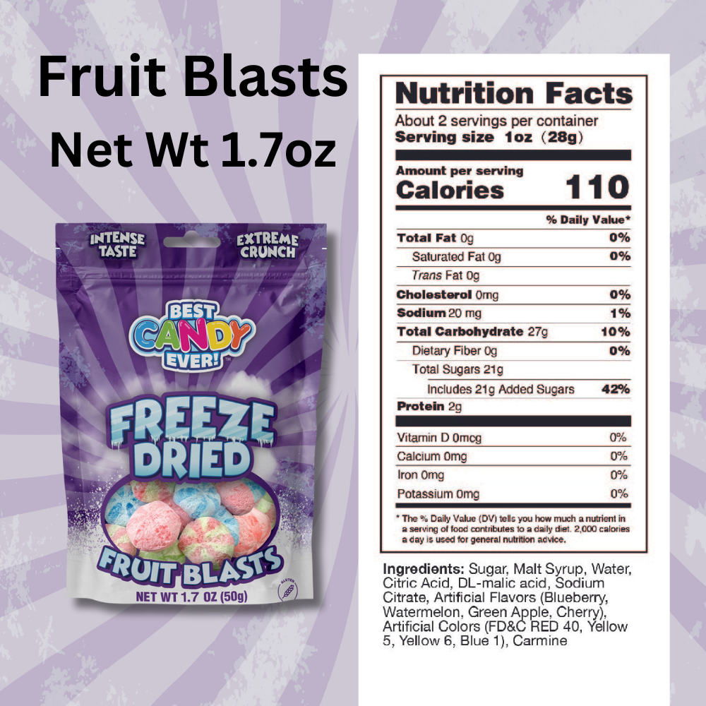 Freeze Dried Candy Fruit Blasts