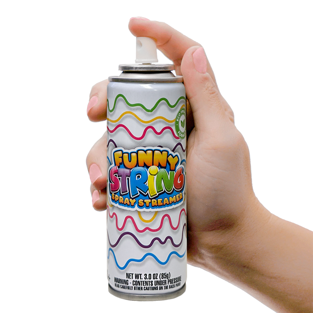 Funny String Spray Streamer 4-Pack