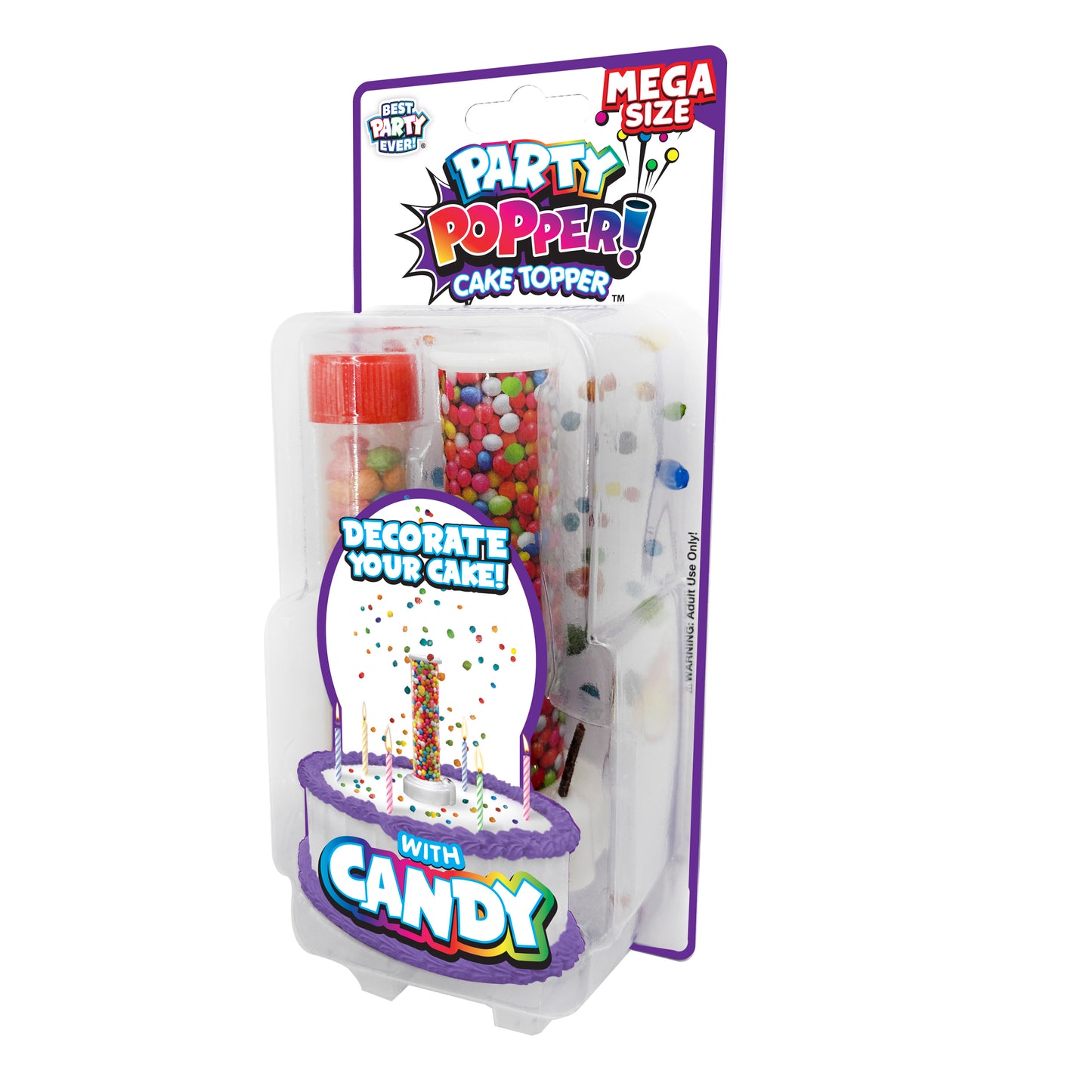Mega Party Popper! Cake Topper! with Candy!