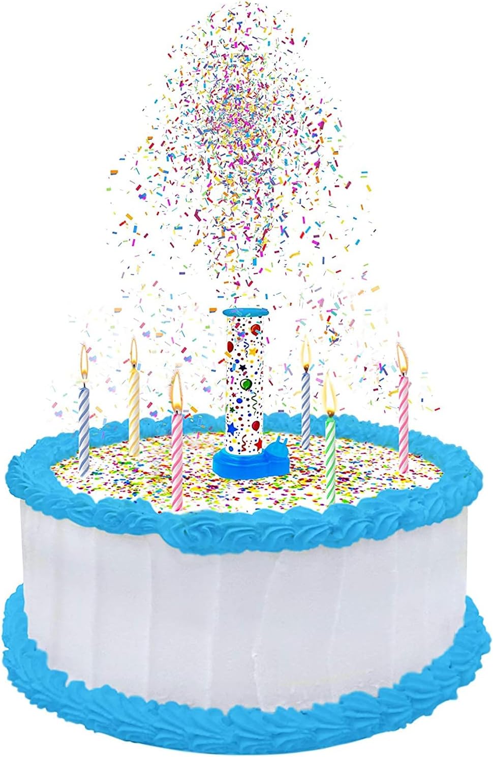 Party Popper! Cake Topper - Blue