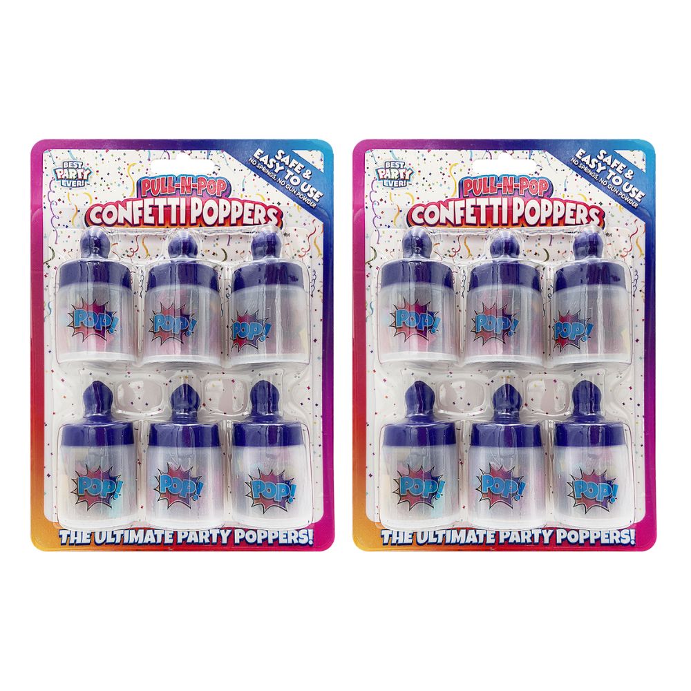 Pull 'n Pop Confetti Poppers Party Pack