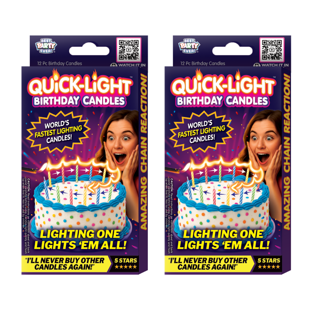 Quick-Light Birthday Candles 2-Pack