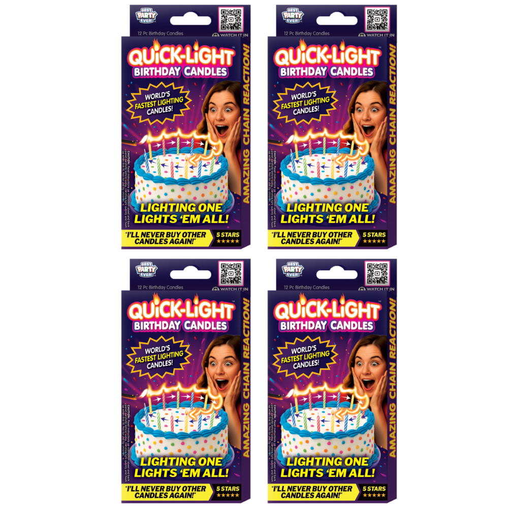 Quick-Light Birthday Candles 4-Pack