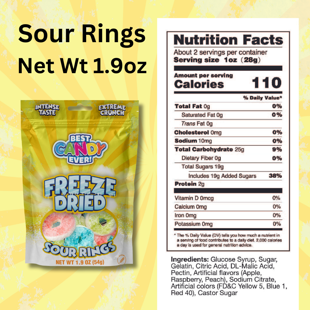 Freeze Dried Candy Sour Rings