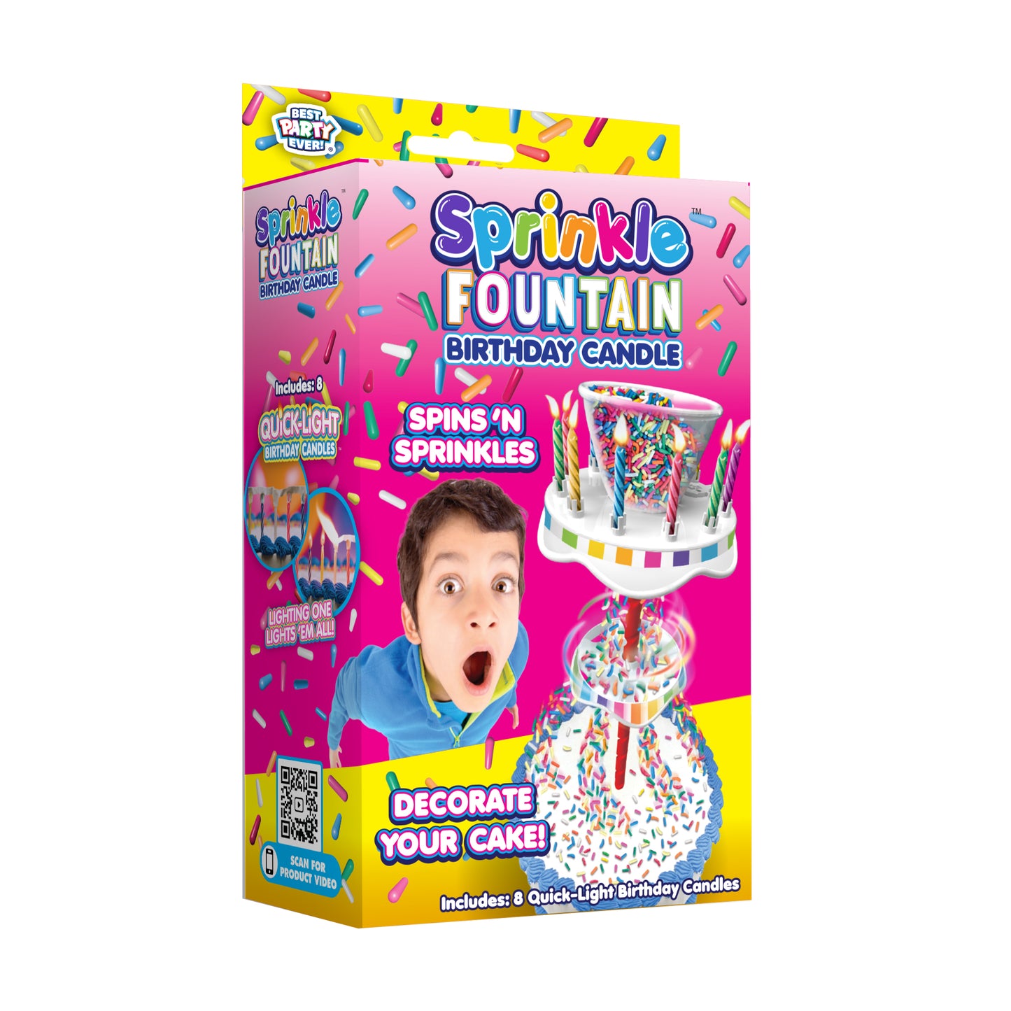 Sprinkle Fountain Birthday Candle